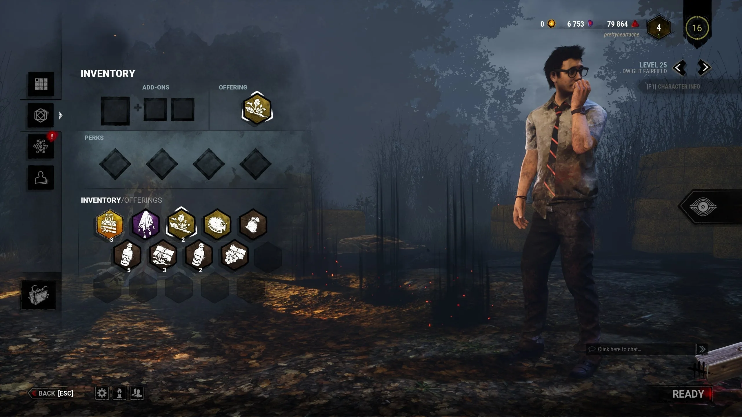 Dead by Daylight offerings screen from IGN — Entity trial gifts