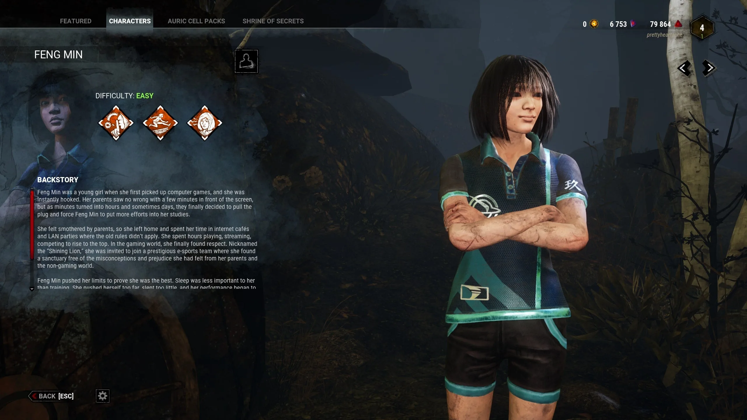 Feng Min in Dead by Daylight — IGN wiki screenshot