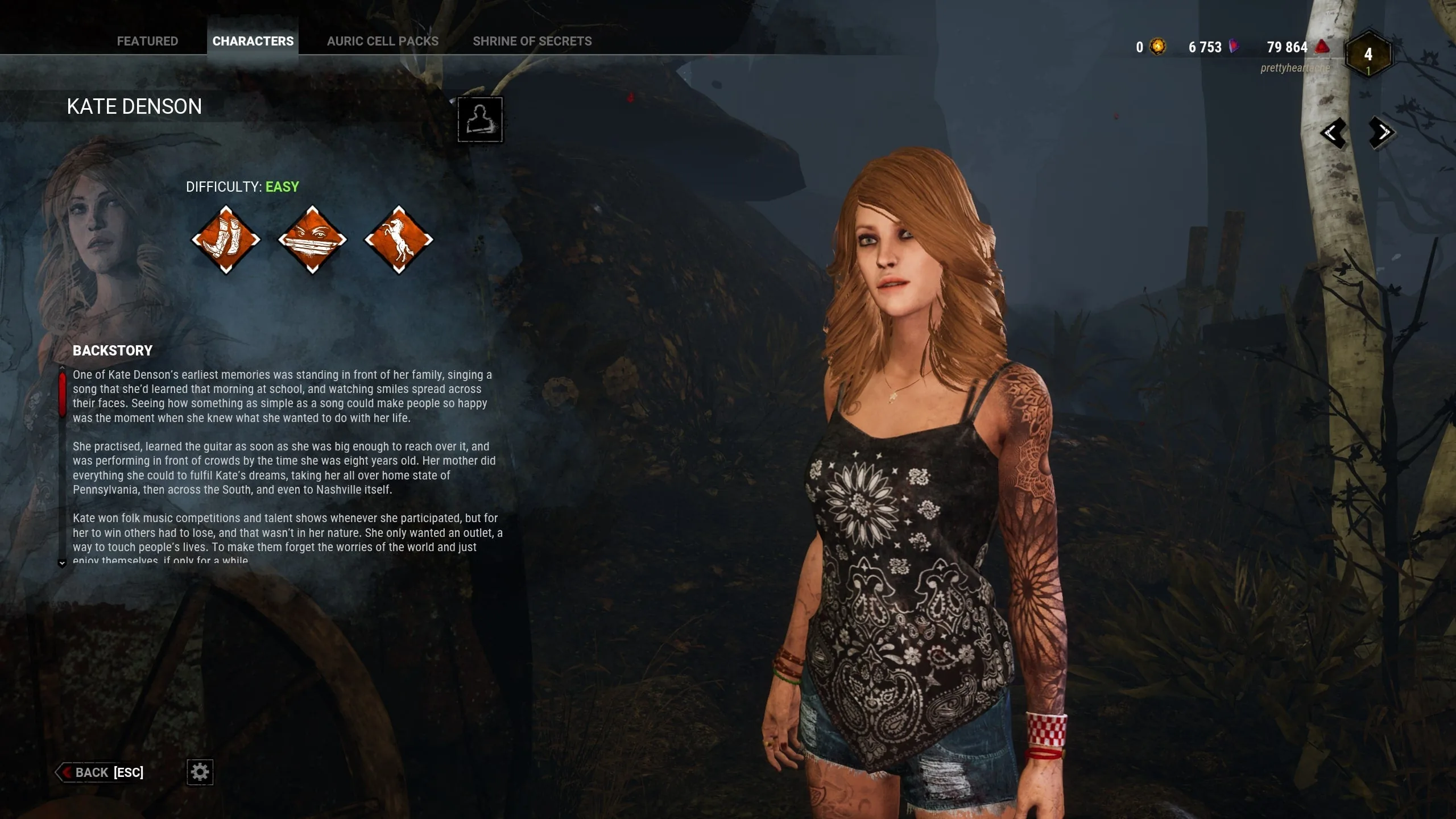 Kate Denson in Dead by Daylight — IGN wiki screenshot